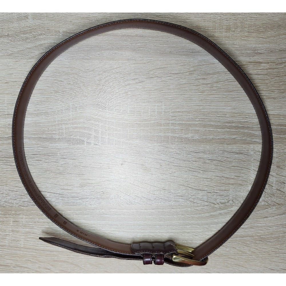 Coach 3858 Leather Belt 36 Inch  Burgundy, Calfskin Brass, USA/France